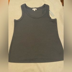 Prologue Charcoal Ribbed Tank Top
